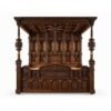 Royal Gothic Canopy Bed handcrafted from teakwood