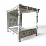 Royal Ivory Carved Bed