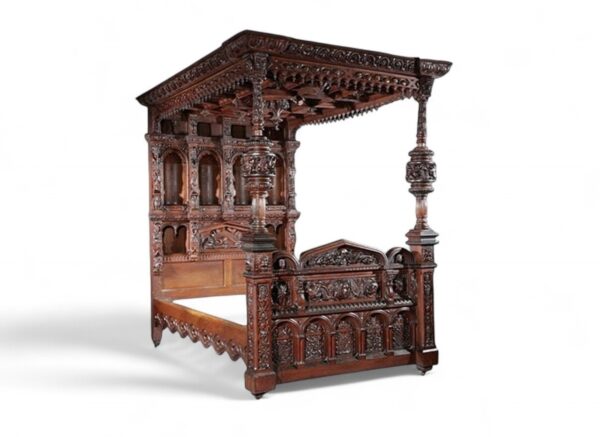 Royal Gothic Canopy Bed