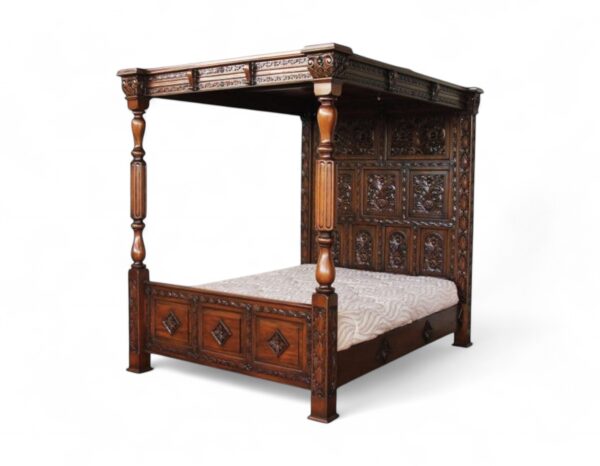Classic Carved Four Poster Bed