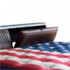 Premium aviator bed with leather headboard