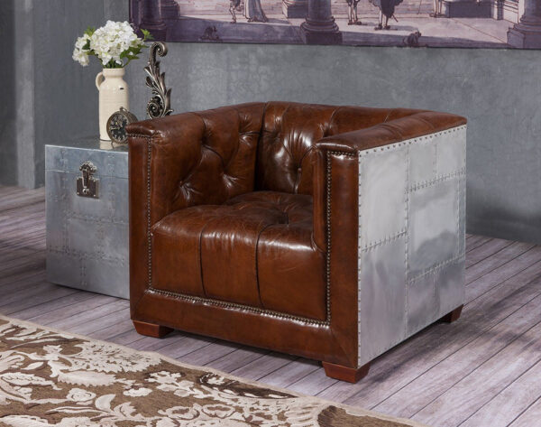 Aviator Chesterfield Armchair
