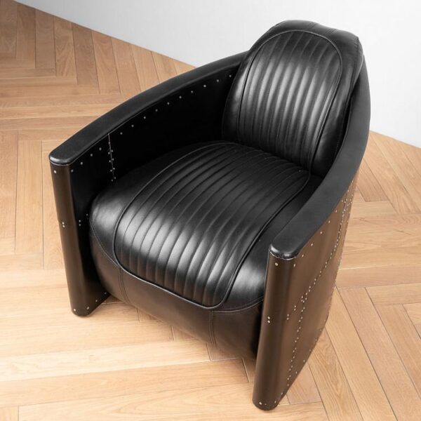 Aviator All Leather Armchair