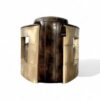 Luxury aviator brass dakota accent chair