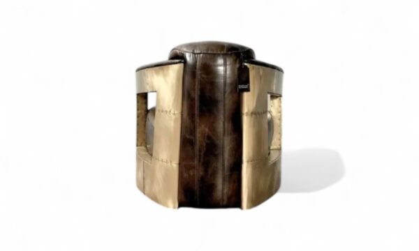 Luxury aviator brass dakota accent chair