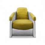Aviator Yellow Leather Armchair