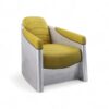 Aviator Yellow Leather Armchair