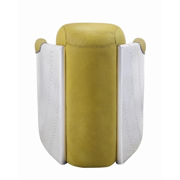 Aviator Yellow Leather Chair