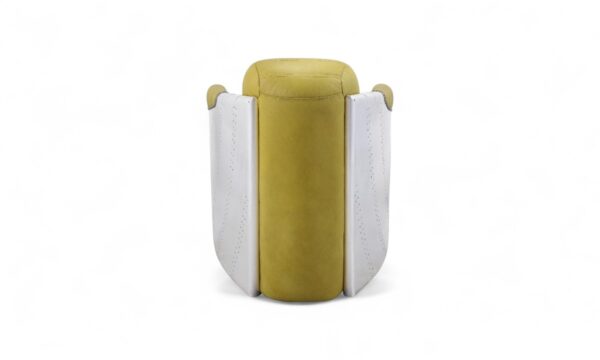 Aviator Yellow Leather Armchair