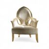 Gold Leaf Chair with intricate gold leaf detailing