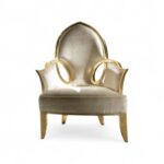 Gold Leaf Chair with intricate gold leaf detailing