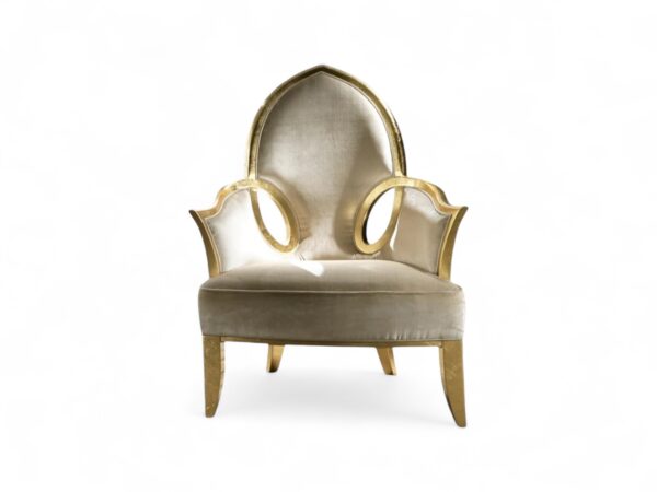 Gold Leaf Chair with intricate gold leaf detailing