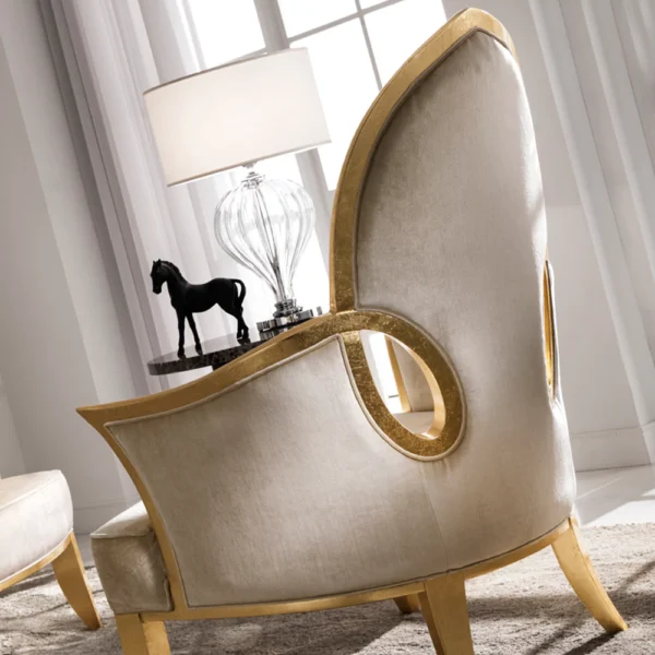 Gold Leaf Occasional Chair