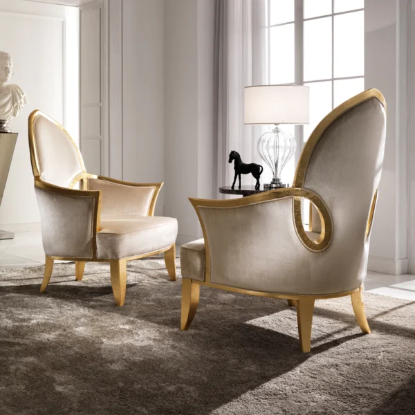 Gold Leaf Occasional Chair