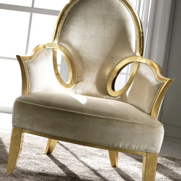 Gold Leaf Occasional Chair