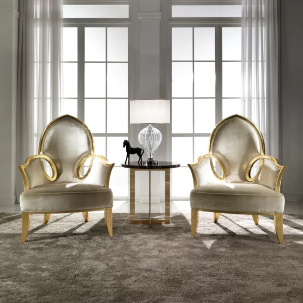 Gold Leaf Occasional Chair