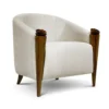 High End Designer Armchair With Flower