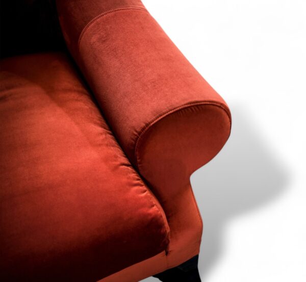 Modern velvet armchair for stylish living rooms