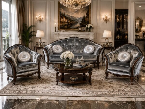 Louis armchair hand carved