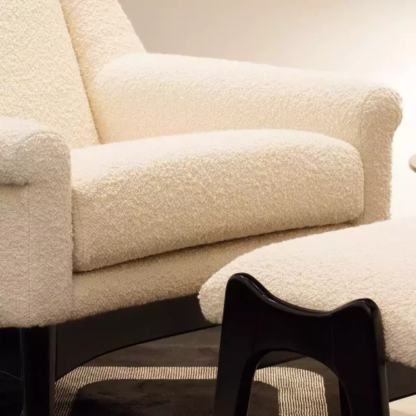 Exclusive Contemporary Armchair And Footstool