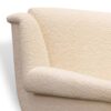 Mid-century style lounge chair in cream boucle