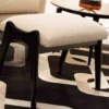 Exclusive Contemporary Armchair And Footstool