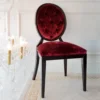 Red Velvet Dining Chair