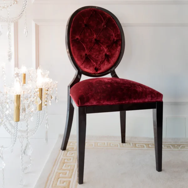 Red Velvet Dining Chair