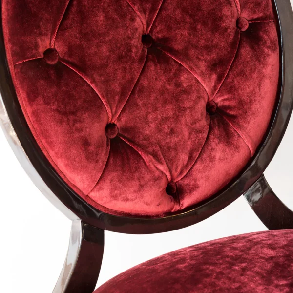Red Velvet Dining Chair