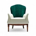 Opal Crest Chair with elegant curved design