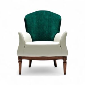 Opal Crest Chair with elegant curved design