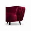 Deep red luxury armchair for bold and modern interior settings