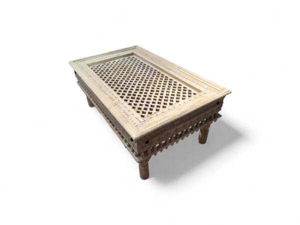 Heritage-style carved wooden furniture set with royal design