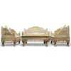 Rajwada sofa set crafted from solid wood with artistic detailing