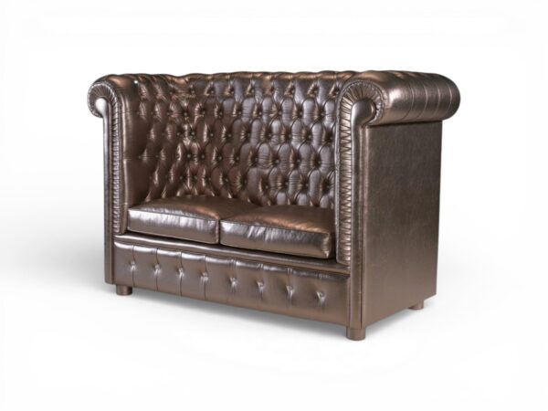 Classic British Chesterfield leather sofa