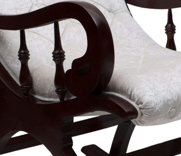 Comfortable Classic Wooden Rocking Chair with curved base