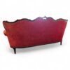 Imperial Scarlet Victorian Sofa with carved wood details