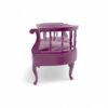 Antique-style Victorian two-seater settee with curved backrest and spindles