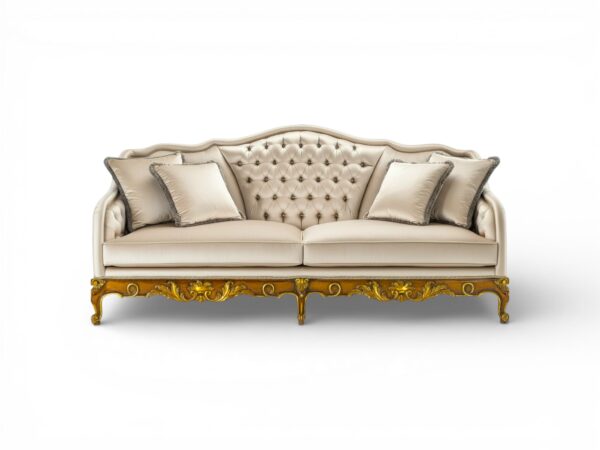Nizam Carved Couch luxury tufted sofa