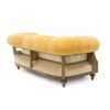 Classic Chesterfield sofa featuring plush velvet cushions and rolled arms
