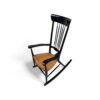 Contemporary spindle rocker chair for living room or balcony décor