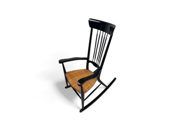 Contemporary spindle rocker chair for living room or balcony décor