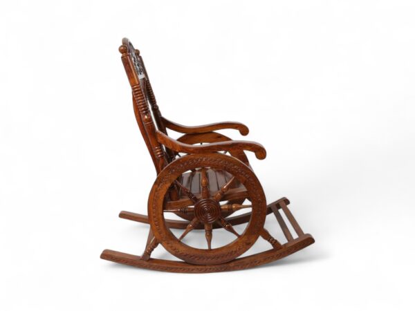 Classic Colonial Wheel Rocking Chair for heritage décor