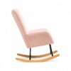 Cloud Comfort Rocker with a sleek metal frame and a wooden base
