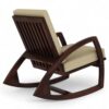 Cushioned Modern Wooden Rocking Chair in elegant design