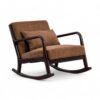 Cozy lounge rocker with ergonomic design and smooth rocking motion