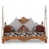 Close-up of the lotus carving on the backrest of Regal Lotus Carved Swing