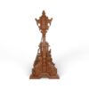 Luxurious teak wood swing with traditional carvings and regal presence