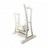 Majestic White Carved Swing with brass chains and carved white frame