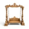 Regal Antique Peacock Swing with carved peacock arch and detailed pillars